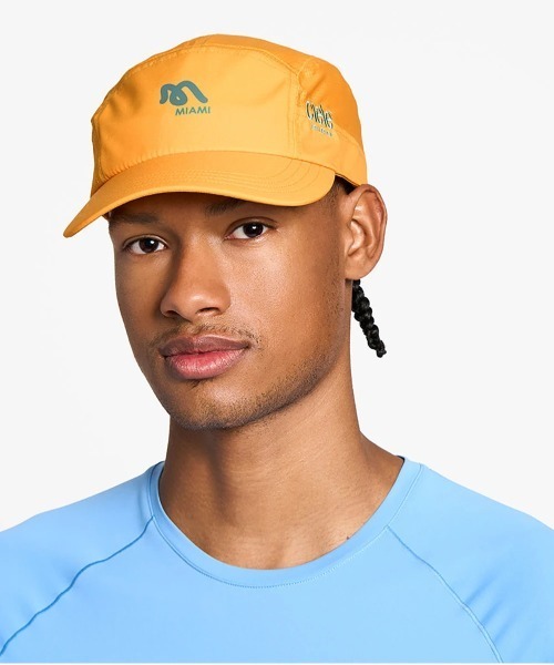 go slow caravan（ゴースローキャラバン）の「Ciele/シエル　Athletics GO Cap SC-Comp-WWM City（キャップ・メンズ・その他1/ホワイト系その他2/ブラック/オレンジ・FREE）」の3枚目の写真