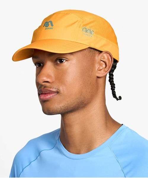 go slow caravan（ゴースローキャラバン）の「Ciele/シエル　Athletics GO Cap SC-Comp-WWM City（キャップ・メンズ・その他1/ホワイト系その他2/ブラック/オレンジ・FREE）」の18枚目の写真