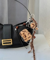 SETUP7（セットアップセブン）の「【SETUP7】アニマル柄ストラップ バッグチャーム/スマホチャーム/キーホルダー ハートモチーフ  KNF-TP（チャーム）」