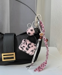 SETUP7（セットアップセブン）の「【SETUP7】アニマル柄ストラップ バッグチャーム/スマホチャーム/キーホルダー ハートモチーフ  KNF-TP（チャーム）」