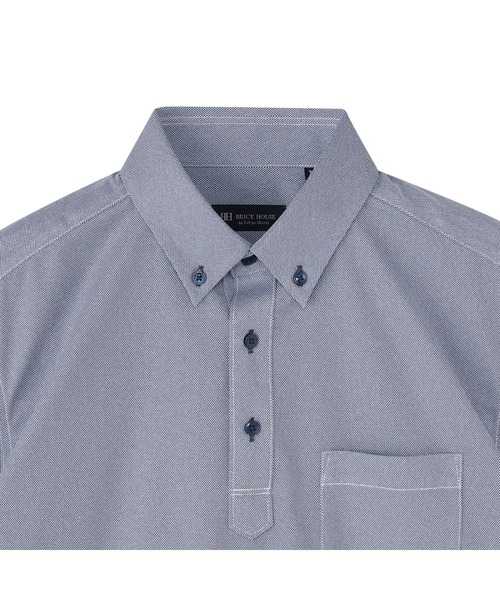 TOKYO SHIRTS（トウキョウシャツ）の「ビズポロ コンフォートドライ 半袖ポロシャツ（ポロシャツ・メンズ・ブルー・M/L/LL/XL/S）」の3枚目の写真