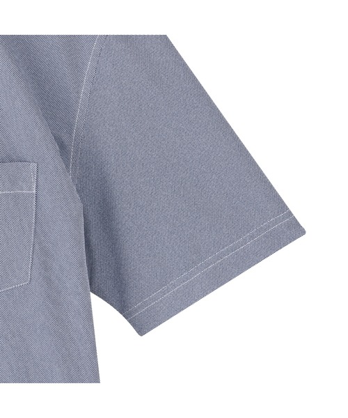 TOKYO SHIRTS（トウキョウシャツ）の「ビズポロ コンフォートドライ 半袖ポロシャツ（ポロシャツ・メンズ・ブルー・M/L/LL/XL/S）」の4枚目の写真