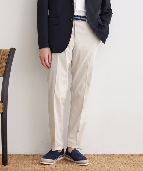 TAKEO KIKUCHI（タケオキクチ）の「COOLMAX（R）サマーへリンボン（スラックス・メンズ・ベージュ/ネイビー/オフホワイト・02/03/04）」の2枚目の写真