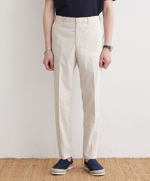 TAKEO KIKUCHI（タケオキクチ）の「COOLMAX（R）サマーへリンボン（スラックス・メンズ・ベージュ/ネイビー/オフホワイト・02/03/04）」の5枚目の写真