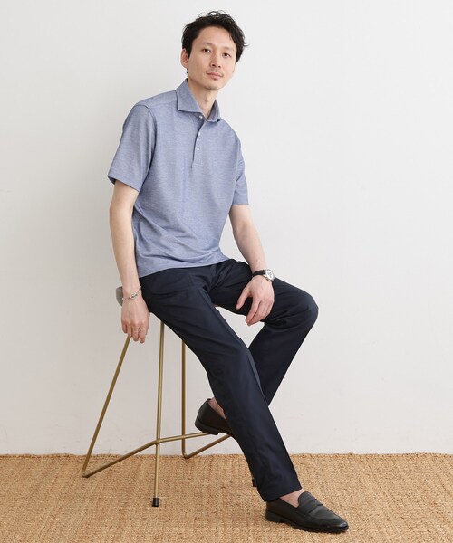 TAKEO KIKUCHI（タケオキクチ）の「COOLMAX（R）サマーへリンボン（スラックス・メンズ・ベージュ/ネイビー/オフホワイト・02/03/04）」の20枚目の写真