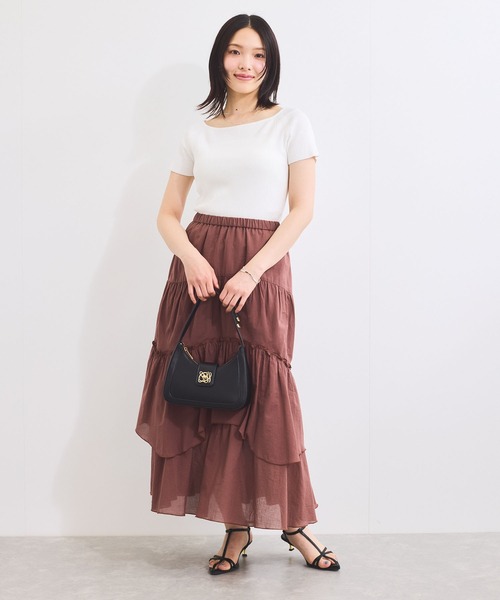 VIS(ビス)の「【180℃美人見え】ハンドルリボンワンショルダーバッグ/新色追加(ショルダーバッグ・レディース・キナリ/ブラック/ブラウン系その他3/キャメル/ピンク・FREE)」の20枚目の写真