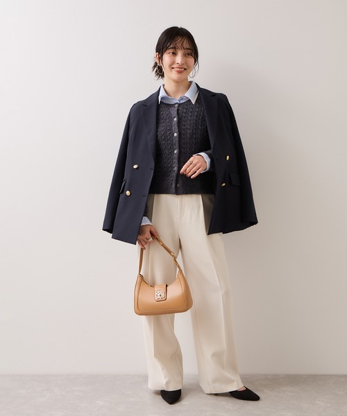 VIS(ビス)の「【180℃美人見え】ハンドルリボンワンショルダーバッグ/新色追加(ショルダーバッグ・レディース・キナリ/ブラック/ブラウン系その他3/キャメル/ピンク・FREE)」の9枚目の写真