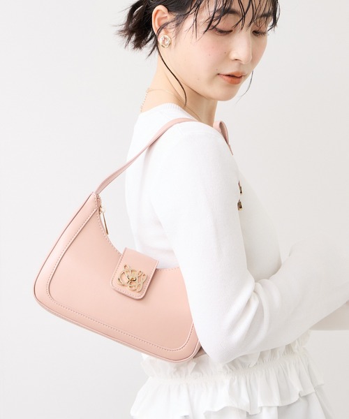 VIS(ビス)の「【180℃美人見え】ハンドルリボンワンショルダーバッグ/新色追加(ショルダーバッグ・レディース・キナリ/ブラック/ブラウン系その他3/キャメル/ピンク・FREE)」の17枚目の写真