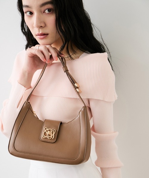 VIS(ビス)の「【180℃美人見え】ハンドルリボンワンショルダーバッグ/新色追加(ショルダーバッグ・レディース・キナリ/ブラック/ブラウン系その他3/キャメル/ピンク・FREE)」の22枚目の写真