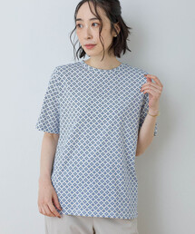 【接触冷感・UVカット】オーガニックコットン総プリントTシャツ