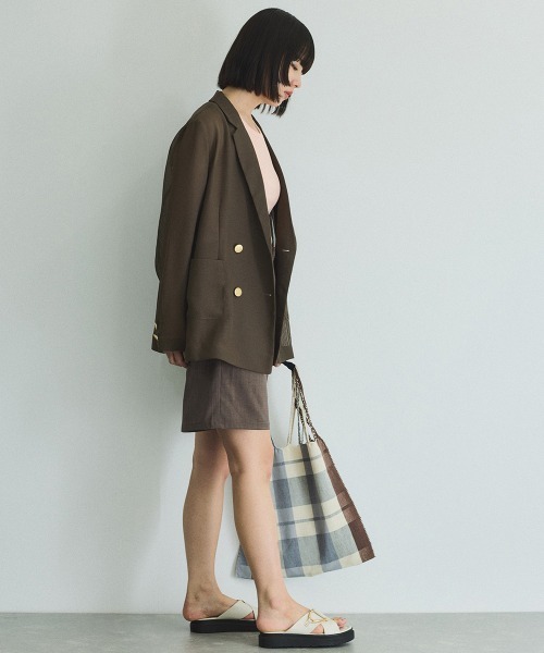 VICKY（ビッキー）の「ヘザーエステルハーフパンツ≪手洗い可能≫（その他パンツ・レディース・ブラック/オフホワイト/ブラウン・M）」の19枚目の写真