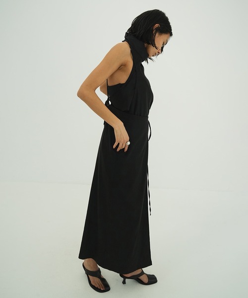 スカート CLANE DRAPE WRAP CAMI SKIRT CLANE - ドレープキャミスカート - DRAPE WRAP CAMI SKIRT