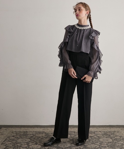 BONLECILL noir オケージョンドレス　パールつけ襟セット BONLECILL noir ネックレス 「BONLECILL noir」パールつけ襟ネックレス