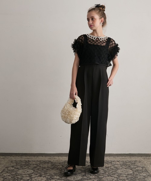 セール】【BONLECILL noir】パールつけ襟ネックレス／チョーカー