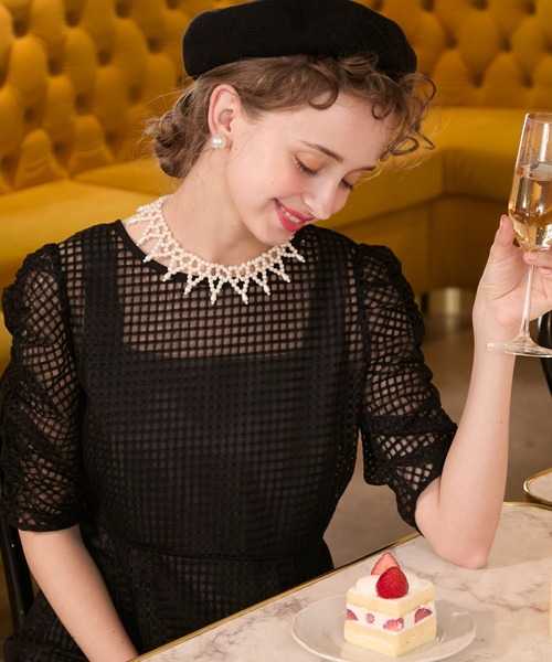 BONLECILL noir(ボンルシールノワール)の「【BONLECILL noir】パールつけ襟ネックレス/チョーカー(ネックレス・レディース・ホワイト系4/ホワイト系3/ホワイト系1/ホワイト系2・FREE)」の20枚目の写真