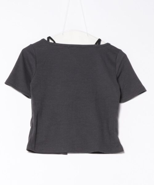 【新品未使用】上質　プリーツ トゲトゲ　半袖　トップス SLY | FRONT GATHER ZIP トップス (Tシャツ・カットソー(半袖