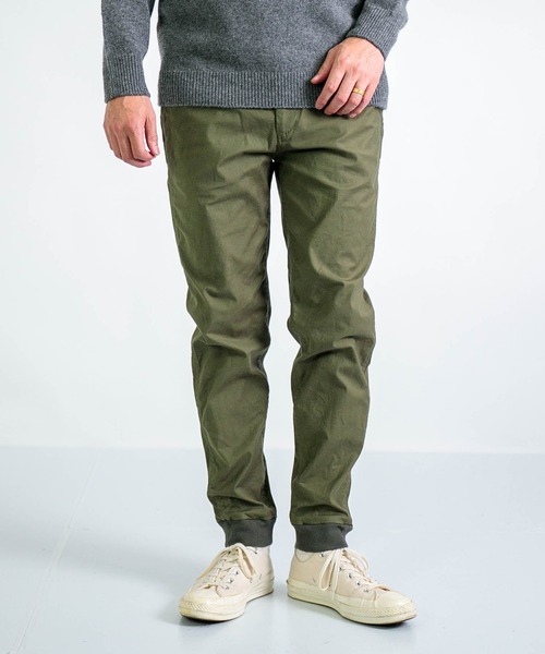 SPELLBOUND（スペルバウンド）の「[ SPELLBOUND / スペルバウンド ] リラクシングチノストレッチ リブイージートラウザー（チノパンツ・メンズ・ベージュ/オリーブ/ブラック・32inch/30inch）」の3枚目の写真