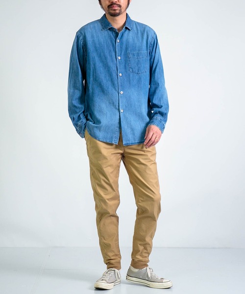 SPELLBOUND（スペルバウンド）の「[ SPELLBOUND / スペルバウンド ] リラクシングチノストレッチ リブイージートラウザー（チノパンツ・メンズ・ベージュ/オリーブ/ブラック・32inch/30inch）」の14枚目の写真