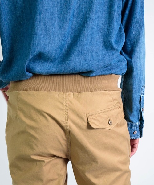 SPELLBOUND（スペルバウンド）の「[ SPELLBOUND / スペルバウンド ] リラクシングチノストレッチ リブイージートラウザー（チノパンツ・メンズ・ベージュ/オリーブ/ブラック・32inch/30inch）」の11枚目の写真