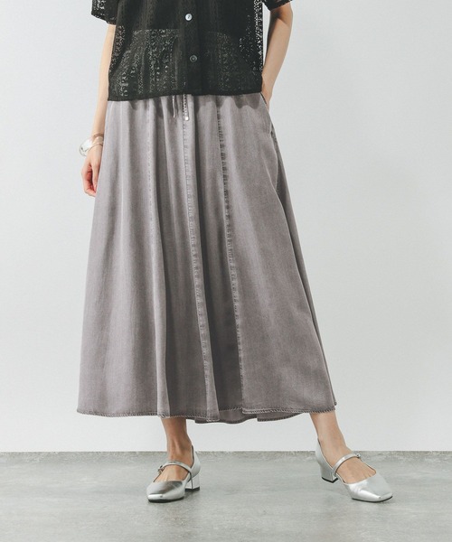 GLOBAL WORK（グローバルワーク）の「エアリーリラックスデニムスカート/495710（デニムスカート・レディース・ライトグレー/ブルー系その他4・SHORT/REGULAR）」の10枚目の写真