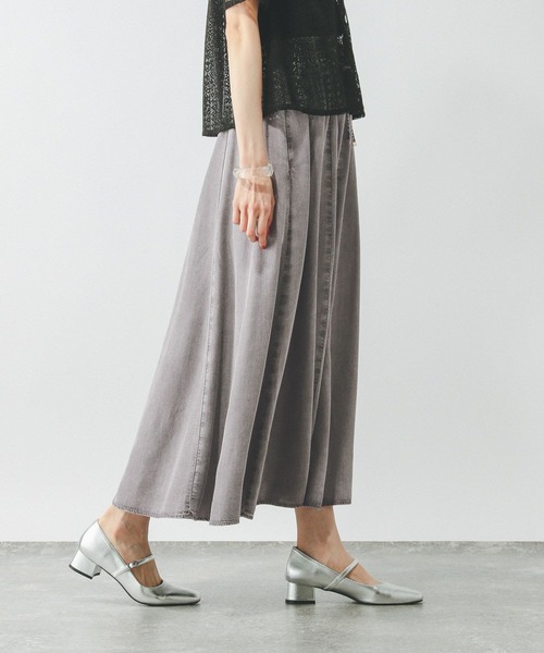 GLOBAL WORK（グローバルワーク）の「エアリーリラックスデニムスカート/495710（デニムスカート・レディース・ライトグレー/ブルー系その他4・SHORT/REGULAR）」の11枚目の写真