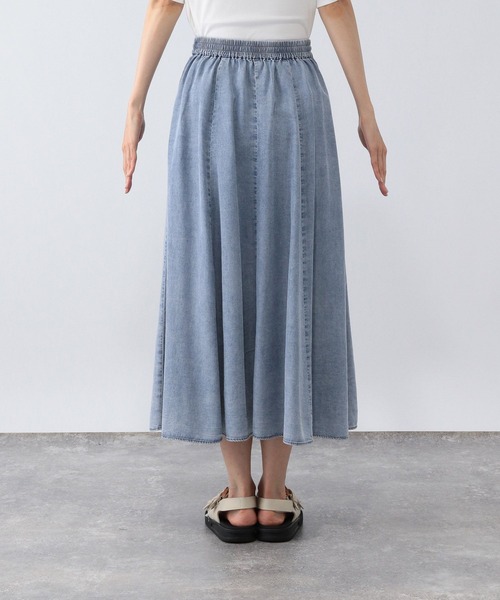 GLOBAL WORK（グローバルワーク）の「エアリーリラックスデニムスカート/495710（デニムスカート・レディース・ライトグレー/ブルー系その他4・SHORT/REGULAR）」の19枚目の写真
