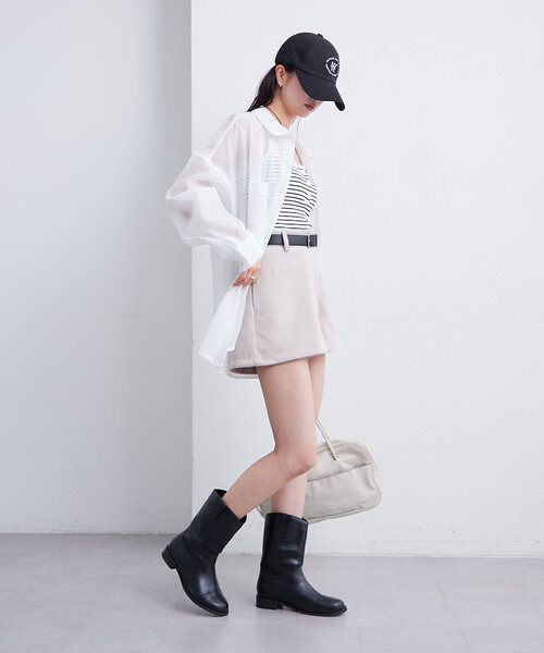 ［美品］エゴイスト　フェイクスウェード　デザインショートパンツ フェイクスウェードショートパンツ[品番：MKSW0041227]｜EVRIS