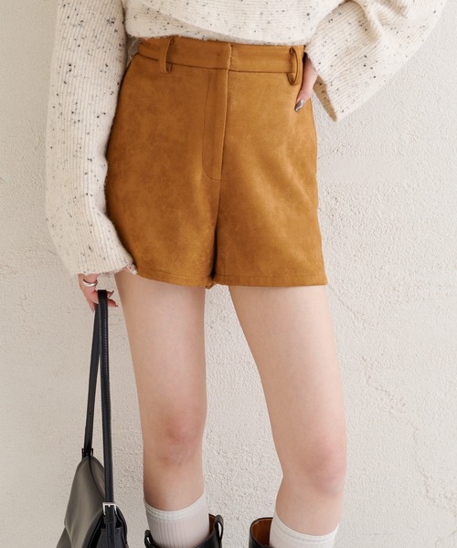 mystic（ミスティック）の「フェイクスウェードショートパンツ（その他パンツ・レディース・アイボリー/ブラウン/キャメル/ブラウン系その他2・2/1）」の15枚目の写真