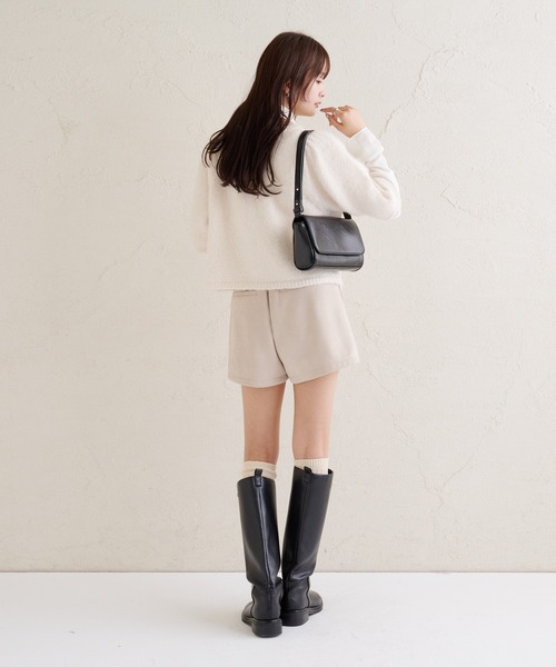 mystic（ミスティック）の「フェイクスウェードショートパンツ（その他パンツ・レディース・アイボリー/ブラウン/キャメル/ブラウン系その他2・2/1）」の9枚目の写真