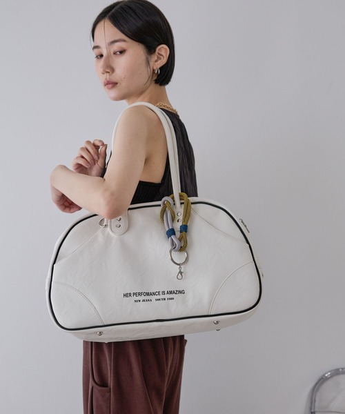 JEANASIS（ジーナシス）の「アンティークチャームツキボストン/496539（ボストンバッグ・レディース・ブラウン/ホワイト/ブラック・FREE）」の19枚目の写真