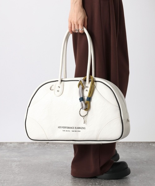 JEANASIS（ジーナシス）の「アンティークチャームツキボストン/496539（ボストンバッグ・レディース・ブラウン/ホワイト/ブラック・FREE）」の22枚目の写真