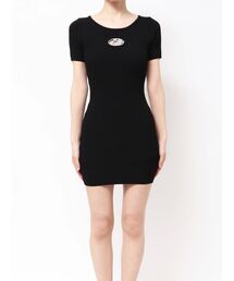 GYDA | GD bijou MOLD ハーフスリーブ ニットワンピース(ワンピース)