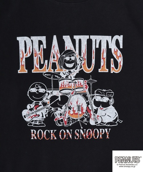 PEANUTS(ピーナッツ)の「PEANUTS プリントTシャツ(Tシャツ/カットソー・メンズ・ブラック/ホワイト系/ブラック系/ホワイト/ブラック系1・S/M/L)」の13枚目の写真
