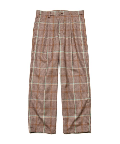 SOPHNET.(ソフネット)の「SAXONY WOOL CHECK RELAX-FIT TUCK SLACKS(スラックス・メンズ・A/B・1/2/3/4)」の1枚目の写真