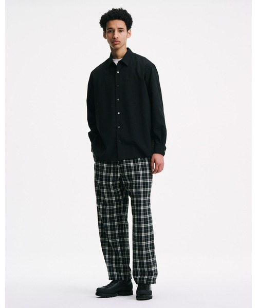 SOPHNET.(ソフネット)の「SAXONY WOOL CHECK RELAX-FIT TUCK SLACKS(スラックス・メンズ・A/B・1/2/3/4)」の4枚目の写真