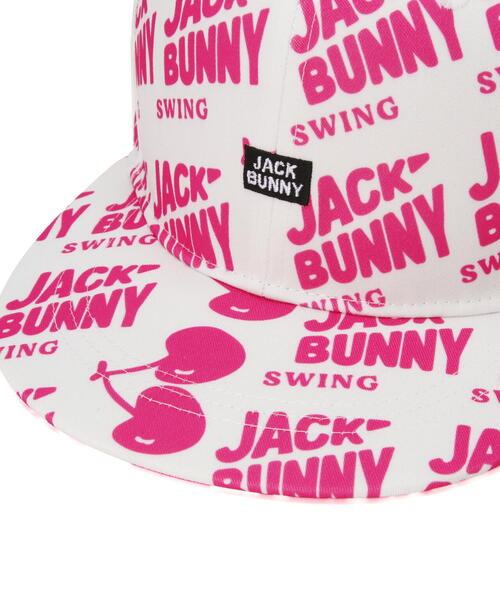 Jack Bunny!!(ジャックバニー)の「【Jack Bunny!!】プリントフラットブリムキャップ (UNISEX)(キャップ・レディース・ホワイト/ネイビー・FREE)」の11枚目の写真