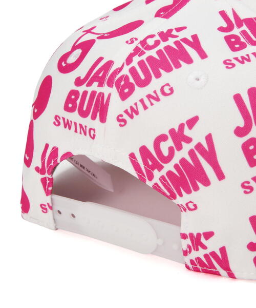 Jack Bunny!!(ジャックバニー)の「【Jack Bunny!!】プリントフラットブリムキャップ (UNISEX)(キャップ・レディース・ホワイト/ネイビー・FREE)」の9枚目の写真