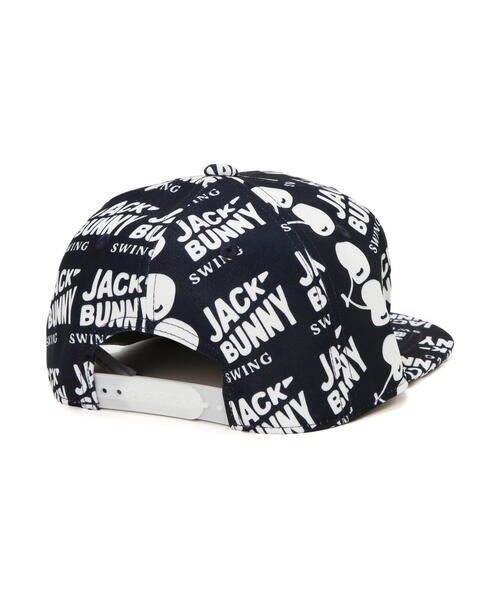 Jack Bunny!!(ジャックバニー)の「【Jack Bunny!!】プリントフラットブリムキャップ (UNISEX)(キャップ・レディース・ホワイト/ネイビー・FREE)」の5枚目の写真