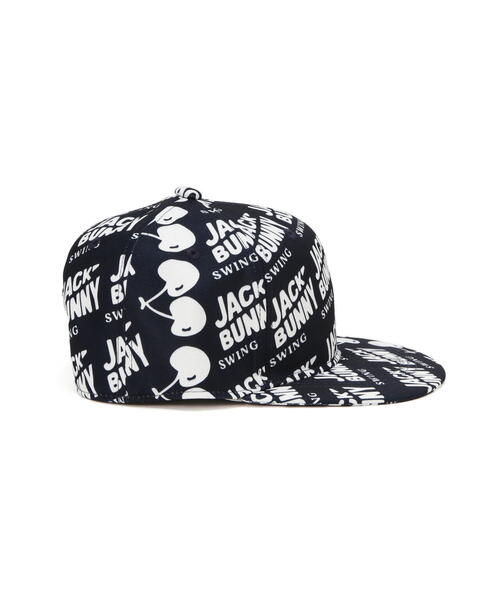 Jack Bunny!!(ジャックバニー)の「【Jack Bunny!!】プリントフラットブリムキャップ (UNISEX)(キャップ・レディース・ホワイト/ネイビー・FREE)」の4枚目の写真