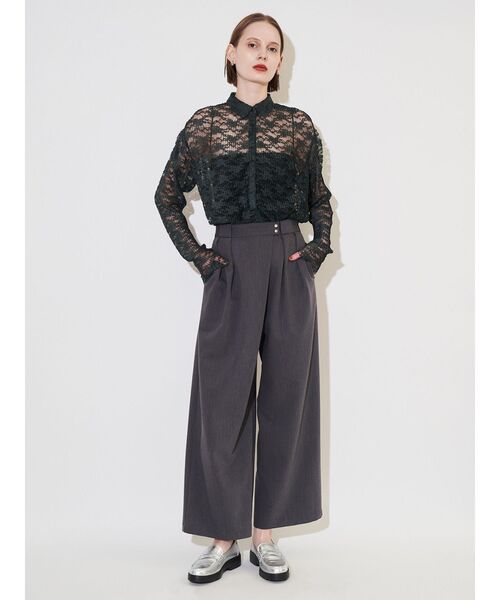 ELENDEEK（エレンディーク）の「カバーワイドパンツ（その他パンツ・レディース・ライトグレー/グレー・01/02）」の6枚目の写真