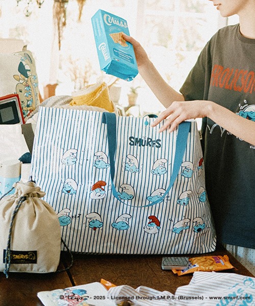 セール】マルシェバッグ[スマーフコラボ]（エコバッグ/サブバッグ