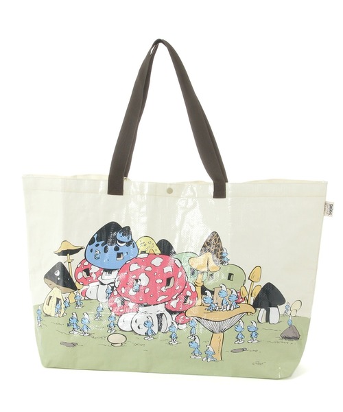 ディースク・エアード　スマーフコラボ　バック セール】マルシェバッグ[スマーフコラボ]（エコバッグ/サブバッグ