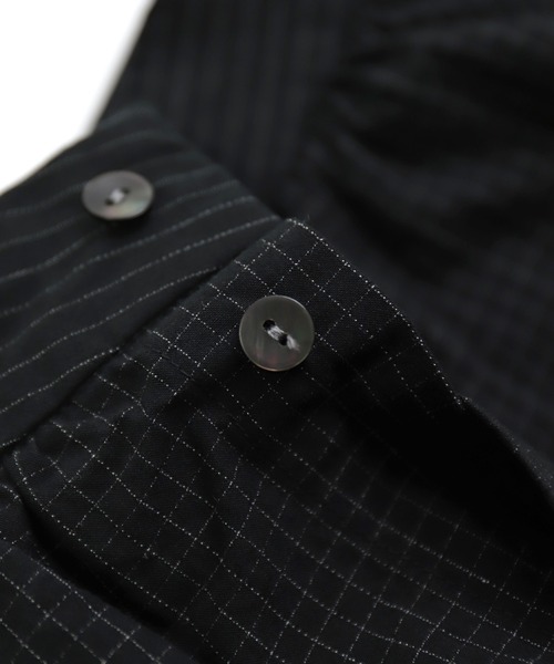 prit（プリット）の「[prit] 強撚グラフチェック ハイネッククレリックプルオーバー（シャツ/ブラウス・レディース・ブラック/アイボリー・FREE）」の14枚目の写真
