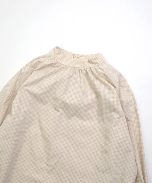 prit（プリット）の「[prit] 強撚グラフチェック ハイネッククレリックプルオーバー（シャツ/ブラウス・レディース・ブラック/アイボリー・FREE）」の20枚目の写真