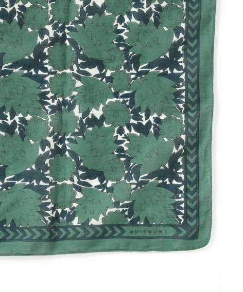 SLOBE IENA（スローブイエナ）の「MOISMONT/モワモン SLOBE別注 スカーフ（バンダナ/スカーフ・レディース・グリーン/ブルー・FREE）」の10枚目の写真