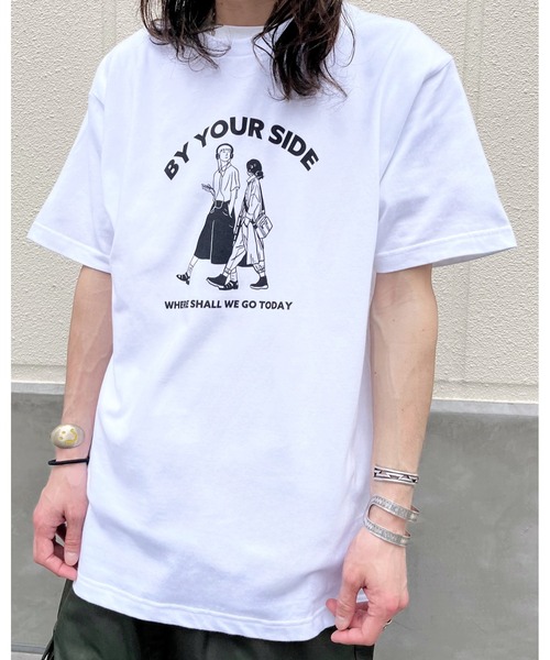 RGY(アールジーワイ)の「【RGY】BY YOUR SIDE デザインプリントTシャツ 半袖(Tシャツ/カットソー・メンズ・オートミール/ホワイト・MEDIUM/LARGE)」の19枚目の写真