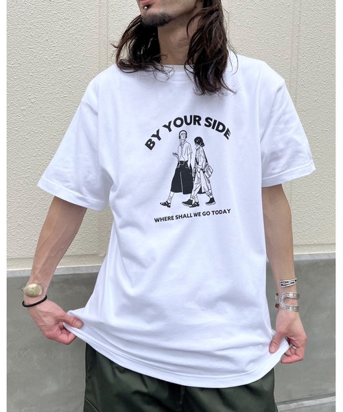 RGY(アールジーワイ)の「【RGY】BY YOUR SIDE デザインプリントTシャツ 半袖(Tシャツ/カットソー・メンズ・オートミール/ホワイト・MEDIUM/LARGE)」の20枚目の写真