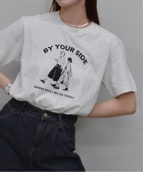 RGY(アールジーワイ)の「【RGY】BY YOUR SIDE デザインプリントTシャツ 半袖(Tシャツ/カットソー・メンズ・オートミール/ホワイト・MEDIUM/LARGE)」の4枚目の写真