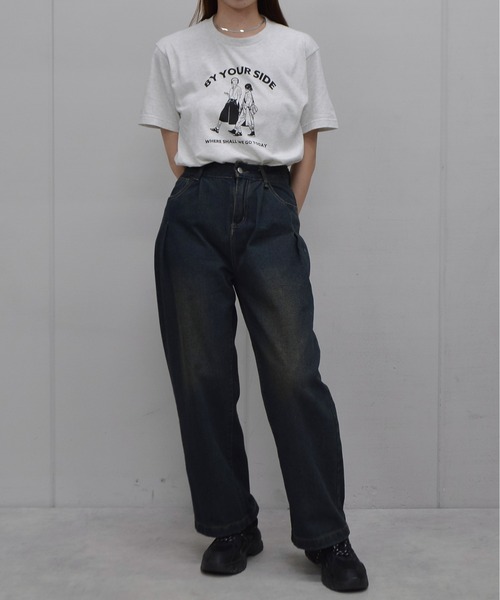 RGY(アールジーワイ)の「【RGY】BY YOUR SIDE デザインプリントTシャツ 半袖(Tシャツ/カットソー・メンズ・オートミール/ホワイト・MEDIUM/LARGE)」の8枚目の写真