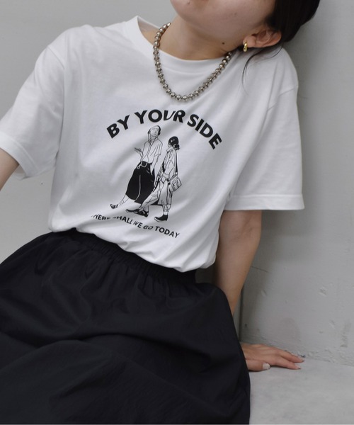 RGY(アールジーワイ)の「【RGY】BY YOUR SIDE デザインプリントTシャツ 半袖(Tシャツ/カットソー・メンズ・オートミール/ホワイト・MEDIUM/LARGE)」の9枚目の写真